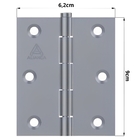Dobradiça Para Porta Portão Madeira Aço Zincado 3.1/2" | Alia